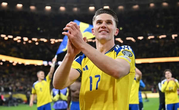 Viktor Gyökeres的驚人技巧帶領瑞典成功晉級世界盃會內賽(photo:sports.ndtv)/球爺嘴球
