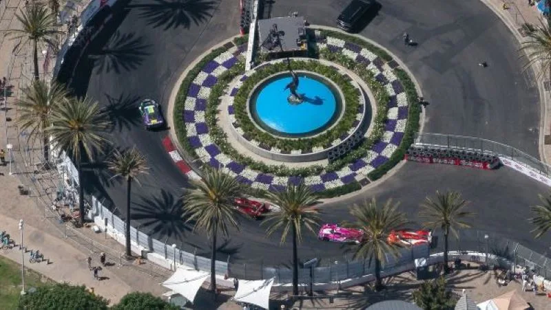 長堤街道賽道噴泉路段(photo:F1官網)/球爺嘴球
