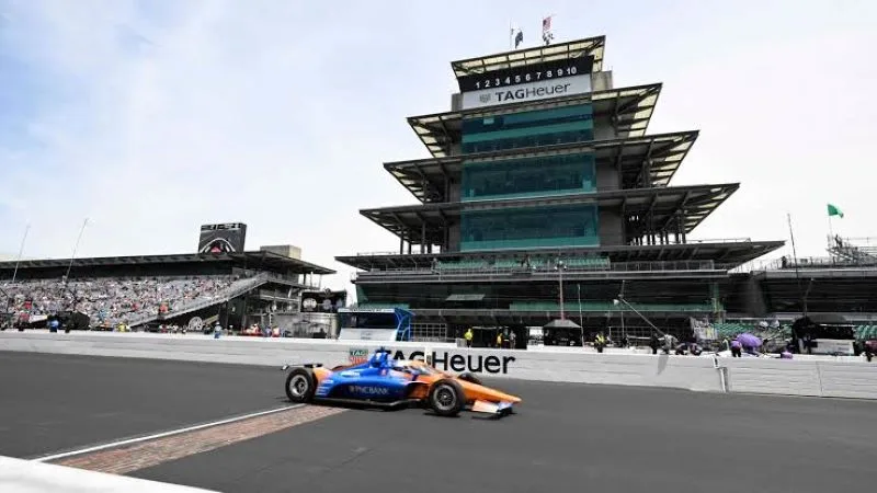 印第安納波利斯賽車場一碼磚(photo:IndyCar官網)/球爺嘴球